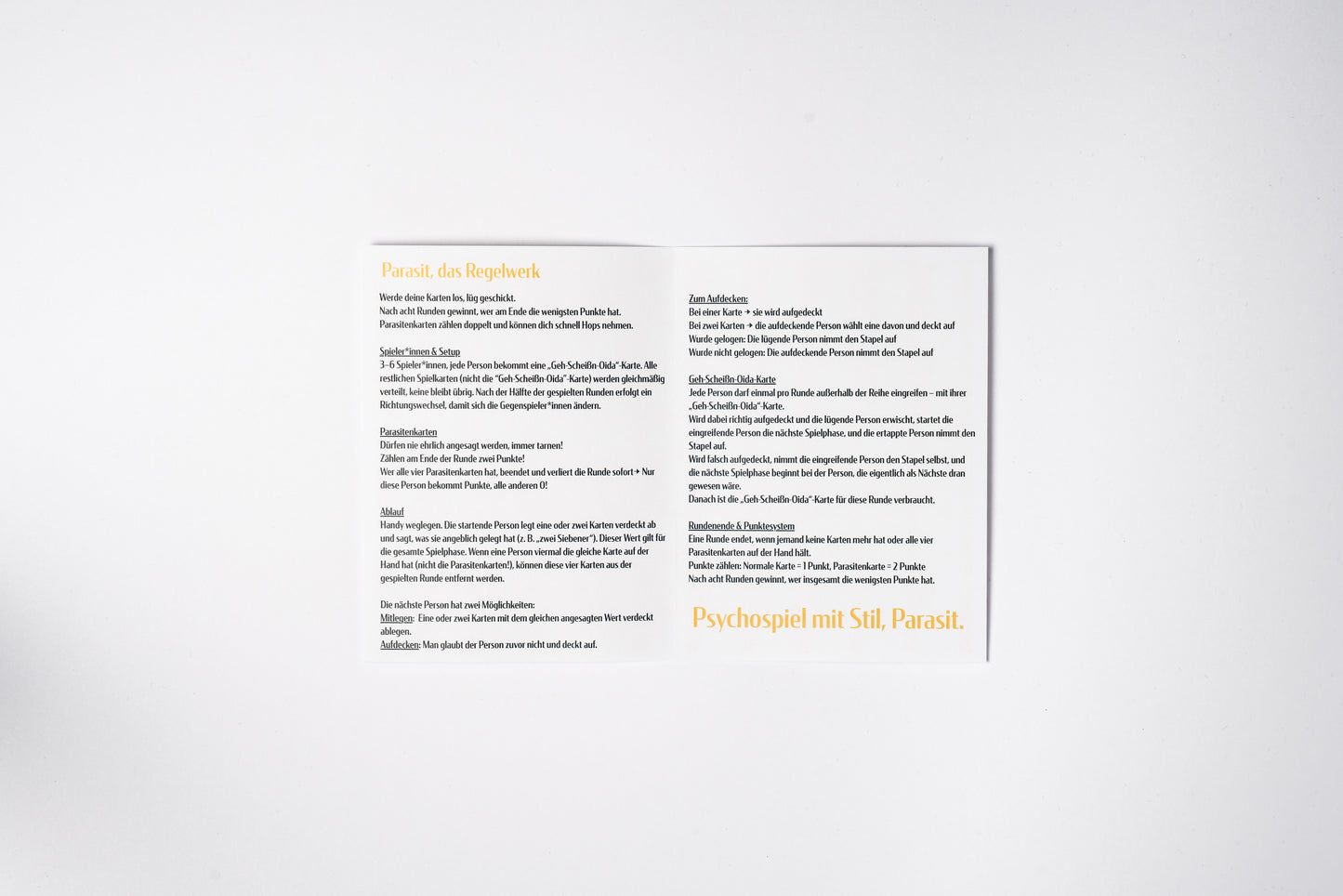 Parasit-Kartenspiel